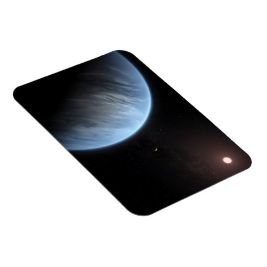 Planeet K2-18b, gastheer ster en bijbehorende plan Magneet (Rechterzijde)