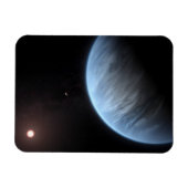 Planeet K2-18b, gastheer ster en bijbehorende plan Magneet (Horizontaal)
