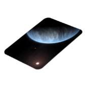 Planeet K2-18b, gastheer ster en bijbehorende plan Magneet (Linkerzijde)