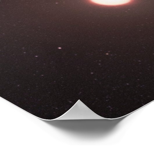 Planeet K2-18b, gastheer ster en bijbehorende plan Poster (Hoek)
