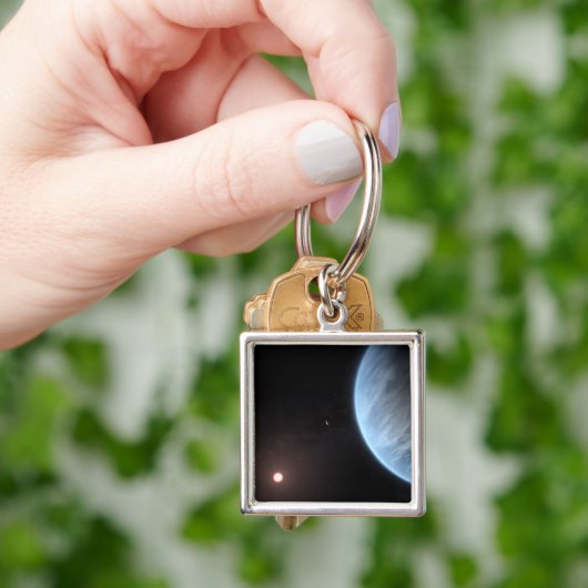 Planeet K2-18b, gastheer ster en bijbehorende plan Sleutelhanger (Hand)