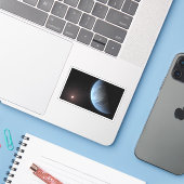 Planeet K2-18b, gastheer ster en bijbehorende plan Sticker (Laptop met iPhone)