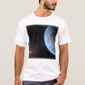 Planeet K2-18b, gastheer ster en bijbehorende plan T-shirt (Voorkant)