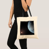 Planeet K2-18b, gastheer ster en bijbehorende plan Tote Bag (Voorkant (product))