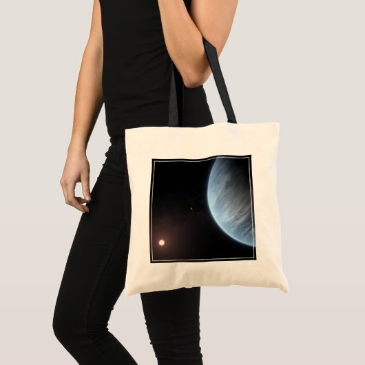 Planeet K2-18b, gastheer ster en bijbehorende plan Tote Bag (Voorkant (product))