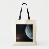 Planeet K2-18b, gastheer ster en bijbehorende plan Tote Bag (Voorkant)