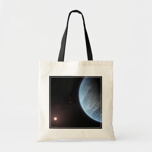 Planeet K2-18b, gastheer ster en bijbehorende plan Tote Bag (Voorkant)