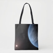 Planeet K2-18b, gastheer ster en bijbehorende plan Tote Bag (Voorkant)