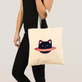 Planeet Kat Boodschappentas Tote Bag (Voorkant (product))