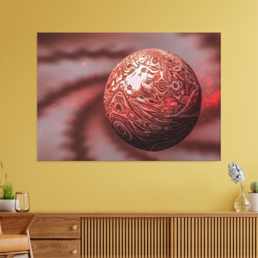 Planeet Mars. Buiten het uitzicht. Canvas Afdruk (Insitu (Woonkamer))