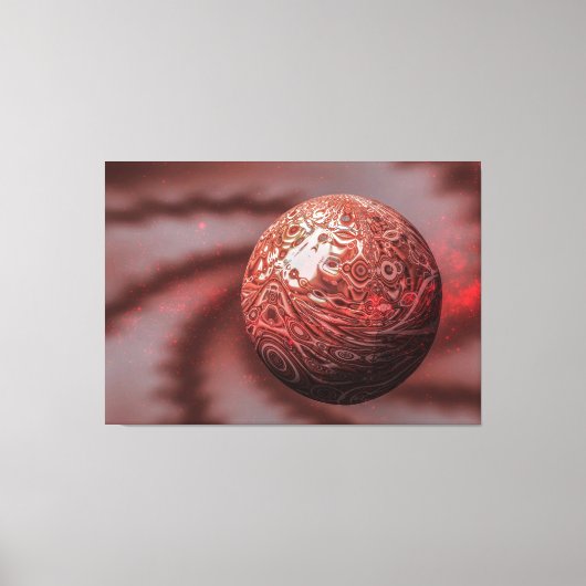Planeet Mars. Buiten het uitzicht. Canvas Afdruk (Voorkant)