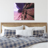 Planeet Mars. Muren van gebouwen. Canvas Afdruk (Insitu (Slaapkamer))