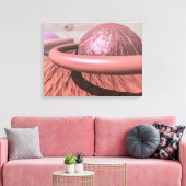 Planeet Mars. Patrouille. Canvas Afdruk (Insitu (Woonkamer))