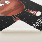 Planeet Mars & Sterren Sherpa Deken (3/4)