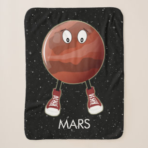 Planeet Mars & Sterren Sherpa Deken