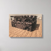 Planeet Mars. Stof Storm. Canvas Afdruk (Voorkant)