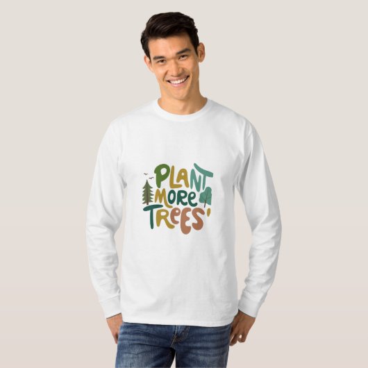 Planeet meer bomen t-shirt (Voorkant volledig)