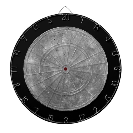 Planeet Mercurius Dartbord (Voorkant)