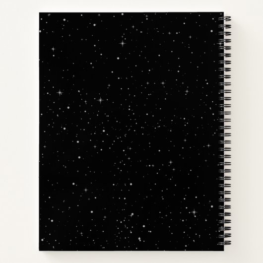 Planeet Mercurius & Sterren Notitieboek (Achterkant)