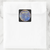 PLANEET MERCURIUS VIERKANTE STICKER (Tas)