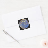 PLANEET MERCURIUS VIERKANTE STICKER (Envelop)