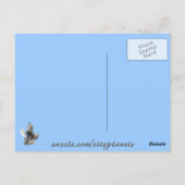 planeet met zeilen briefkaart (Achterkant)