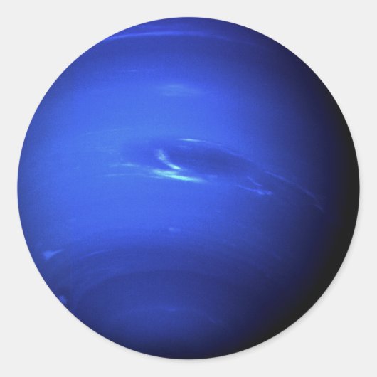 PLANEET NEPTUNE (zonnestelsel) ~ Ronde Sticker (Voorkant)