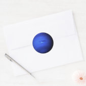 PLANEET NEPTUNE (zonnestelsel) ~ Ronde Sticker (Envelop)