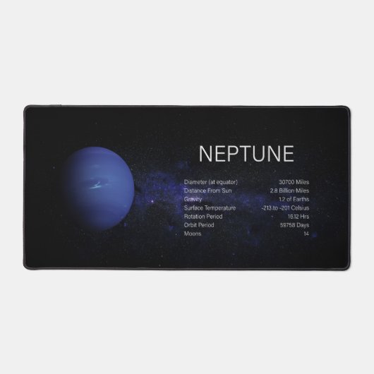 Planeet Neptunus Astronomie Wetenschap Bureaumat (Voorkant)