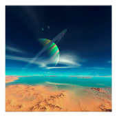 Planeet Newerades - Regenboogreflecties Poster (Voorkant)