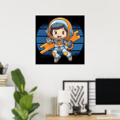 Planeet Pionierende Prinses Poster (Thuiskantoor)