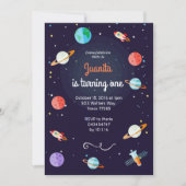 Planeet Planeet Verjaardag Planeet Ruimtevaart Kaart (Voorkant)