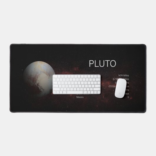 Planeet Pluto Astronomie Wetenschap Bureaumat (Keyboard & Muis)