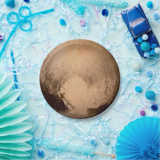 PLANEET PLUTO: HEB EEN HART! (zonnestelsel) ~ Papieren Bordje (Feest)
