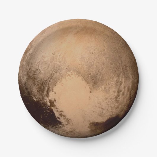 PLANEET PLUTO: HEB EEN HART! (zonnestelsel) ~ Papieren Bordje (Voorkant)