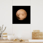 PLANEET PLUTO - HEB EEN HART! (zonnestelsel) ~ Poster (Keuken)