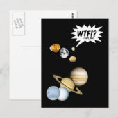 Planeet Pluto WTF!? Grappige Wetenschap Geeks Astr Briefkaart (Voorkant / Achterkant)