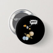 Planeet Pluto WTF!? Grappige Wetenschap Geeks Astr Ronde Button 5,7 Cm (Voorkant /achterkant)