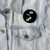 Planeet Pluto WTF!? Grappige Wetenschap Geeks Astr Ronde Button 5,7 Cm (In situ)