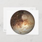 PLANEET PLUTO (zonnestelsel) ~ Briefkaart (Voorkant / Achterkant)