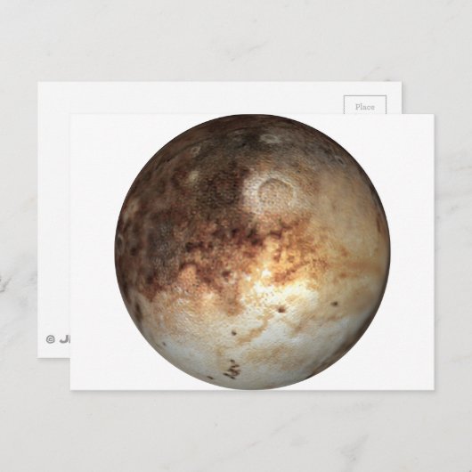 PLANEET PLUTO (zonnestelsel) ~ Briefkaart (Voorkant / Achterkant)