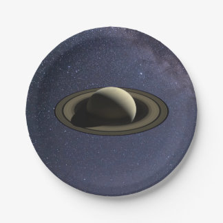 Planeet Saturnus Papieren Bordje