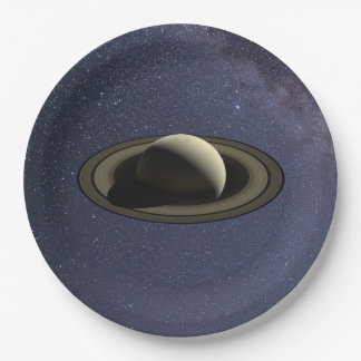 Planeet Saturnus Papieren Bordje