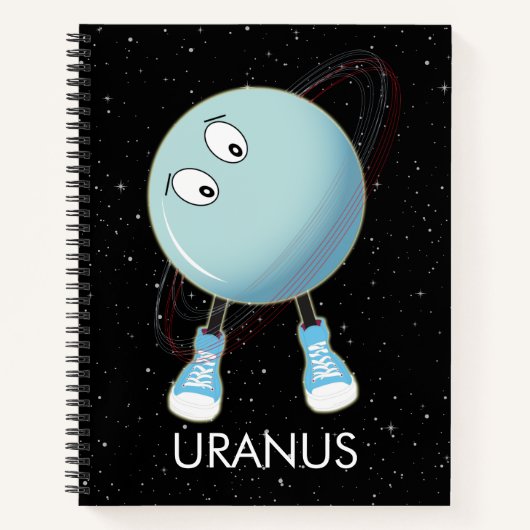 Planeet Uranus & Sterren Notitieboek (Voorkant)