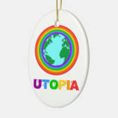 Planeet Utopia Keramisch Ornament (Links)