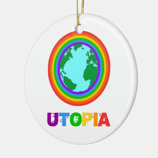 Planeet Utopia Keramisch Ornament (Links)