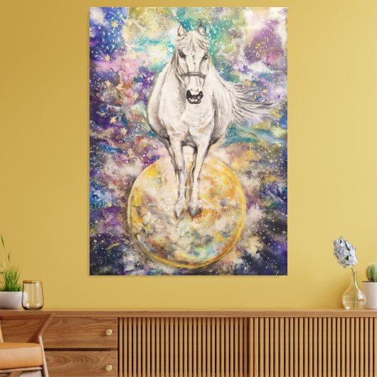 Planeet van de witte Mere Canvas Afdruk (Insitu (Woonkamer))