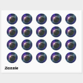 Planeet Van Dromen, Verjaardagsstickers Ronde Sticker (Vel)