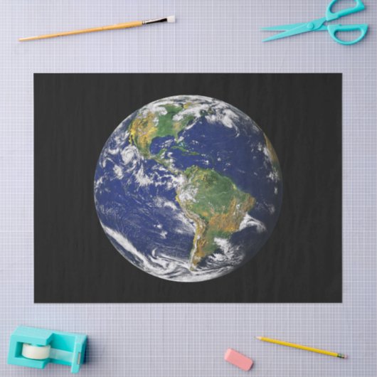 PLANEET VANAF RUIMTE 23-INCH AFVALpapier Tissuepapier (Craft)