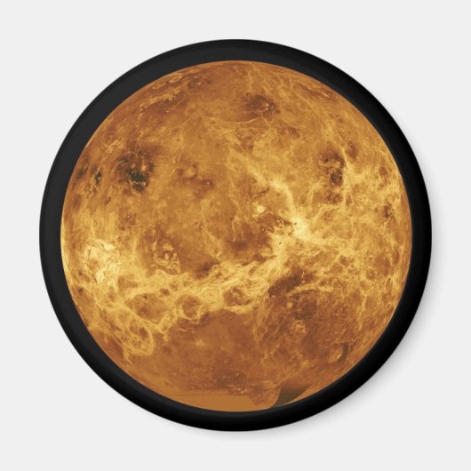Planeet Venus Astronomie Collector Magneet (Voorkant)